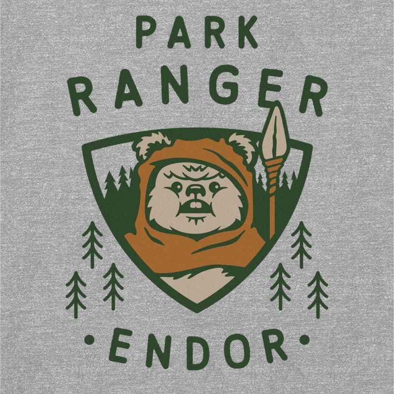 Star Wars Ewok Park Ranger Endor  Dog T-Shirt - Athletic Heather - Medium, 2 of 6