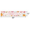 Big Dot of Happiness Girl Little Pumpkin - Fall Baby Shower Decorations Party Banner - 2 of 4