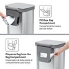 Glad Step Trash Can, Series 2 Soft Close Bin with Odor Protection, 13 Gal, Metal - 2 of 4