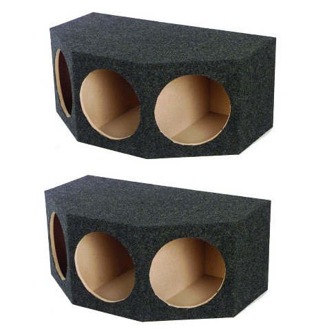 Q Power Bass12 3 Hole 12" Sealed Car Subwoofer Enclosure Box (2 Pack) Target