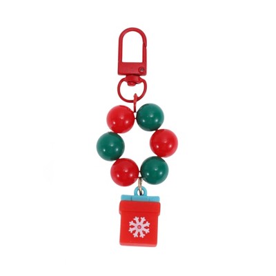 Unique Bargains Christmas Keychain with Lobster Clasp PVC Alloy 1 Pc