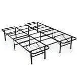 Costway Twin/ Full Folding Metal Platform Bed Frame 13 Inch Mattress Foundation 660 LBS