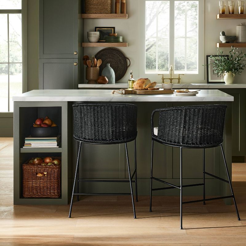 Westcliff Seagrass Counter Height Barstool - Threshold™ designed with Studio McGee, 3 of 13