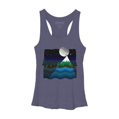 Women's Design By Humans Christmas night By recklessframee Racerback Tank Top