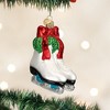 Old World Christmas Blown Glass Ornament for Christmas Tree, Holiday Skates - 2 of 3