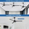 Modern Ceiling Fans without Lights 52 Inch Ceiling Fan No Light with Remote Outdoor Ceiling Fans for Patios Bedroom DC Motor Reversible 3 Blades Timer - 2 of 4