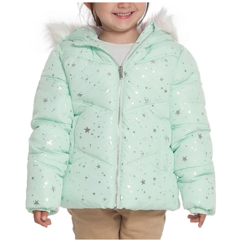 Rokka&Rolla Girls' Heavy Winter Puffer Jacket Bubble Coat, 1 of 12