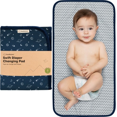 KeaBabies Portable Diaper Changing Pad and Waterproof Foldable