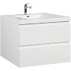Christopher Knight Home Modern Wall-Mounted Wood Bathroom Vanity with Resin Sink and 2 Drawers - 4 of 4