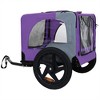 XINGHANZHENXUAN Pet Bike Trailer Dog Cart for Bicycle for Small and Medium Pets, Folding Cart Frame, Non-Slip Floor, Internal Leash - 4 of 4