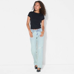 Women's Mid-Rise Straight Jeans - Wild Fable™ - 1 of 3