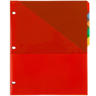 Five Star 5 Tab Flex NoteProtector Binder Insert Assorted Colors