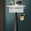 FONTOI Storage Shelf Wall Mounted with Hook, Bar Hanger and Shelf for Home Bathroom Living Room - 2 of 4