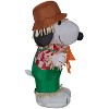 Peanuts Airblown Inflatable Snoopy as Scarecrow Peanuts , 3.5 ft Tall, Multicolored - 3 of 4