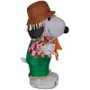 Peanuts Airblown Inflatable Snoopy as Scarecrow Peanuts , 3.5 ft Tall, Multicolored - image 3 of 4