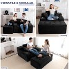 MAXYOYO Oversized Chaise Lounge Sofa, Upholstered Lounge Chair with 3 Pillows for Living Room, Bedroom, No Assembly Required - 4 of 4