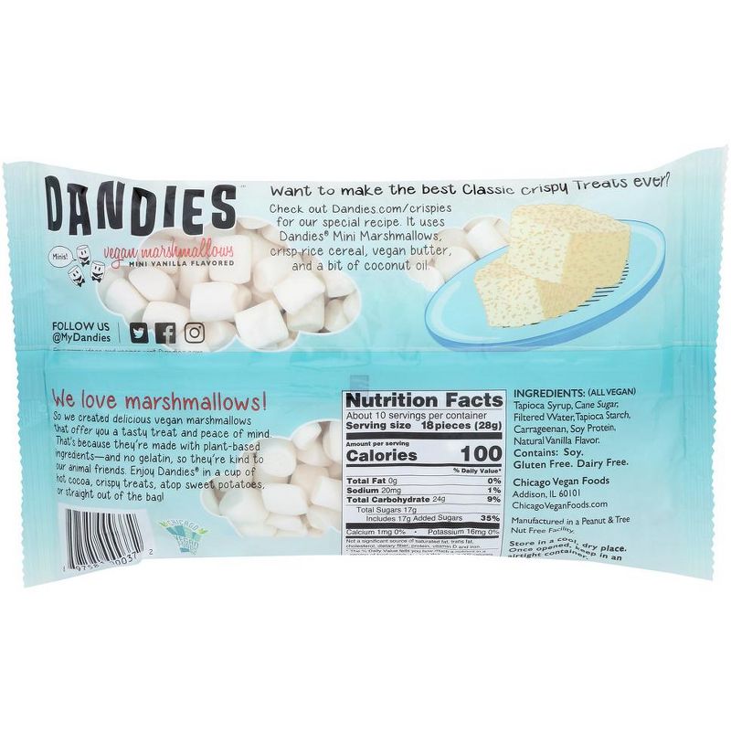 Dandies Vegan Mini Vanilla Flavored Marshmallows - Case of 12/10 oz, 3 of 8