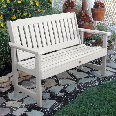 Elegant Lehigh 4ft White Poly Lumber Garden Bench