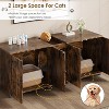 Cat Litter Box Enclosure - 55.1" Double Litter Box Furniture for 2 Cats Large Cat Box Enclosure - 3 of 4