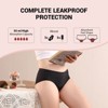CARER 3-Pack Women's Period Underwear Regular Absorbency Menstrual Panties Leak Proof, Washable, Comfort, Soft - 2 of 4
