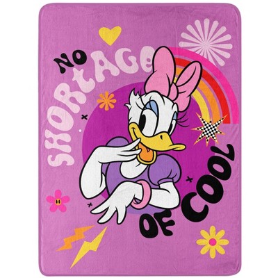Disney Jr. Daisy Duck Blanket No Shortage of Cool Super Plush Throw 46" x 60" Multicolored