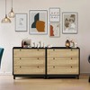 VYNXARIA 4 Drawers Rattan Cabinet,for Bedroom,Living Room,Dining Room,Hallways,Easy Assembly - 4 of 4