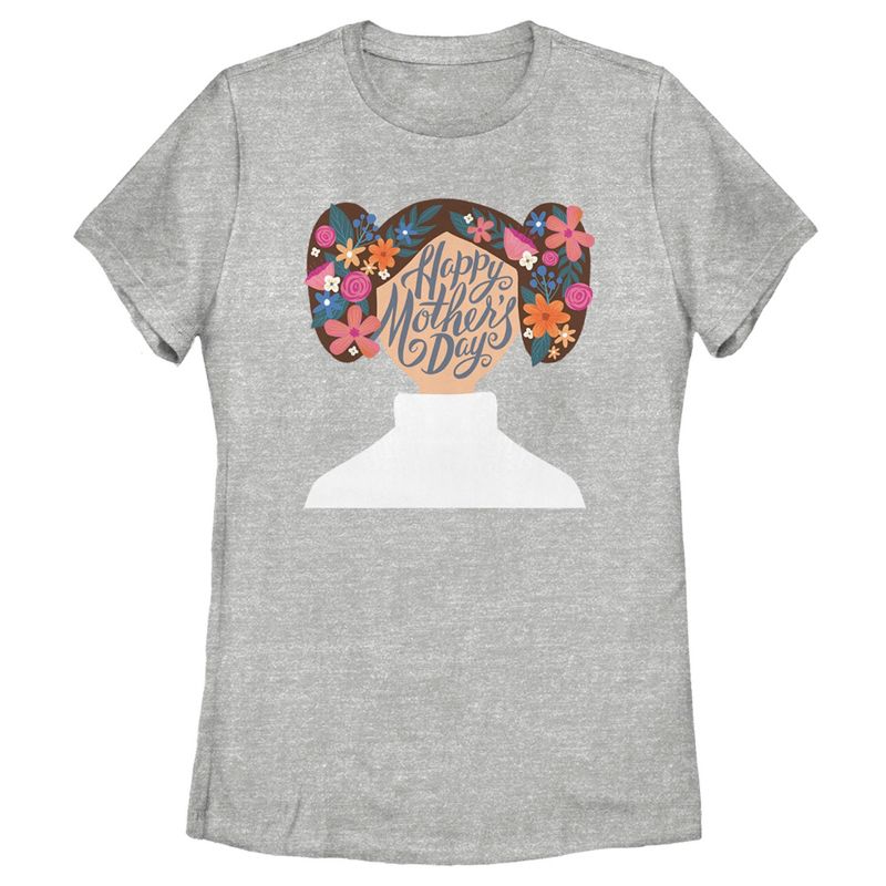 Women's Star Wars Princess Leia Abstract Happy Mother's Day T-Shirt, 1 of 5