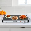 Costway 1/2/3/4PCS 16" x 12" Electric Warming Tray Tempered Glass Food Warmer with Anti-Scalding Handles - 4 of 4
