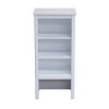 Alaterre Furniture Dorset Bathroom Storage Tower with Open Upper Shelves, Lower Cabinet and Drawer: Hardwood Linen Tower - 2 of 4