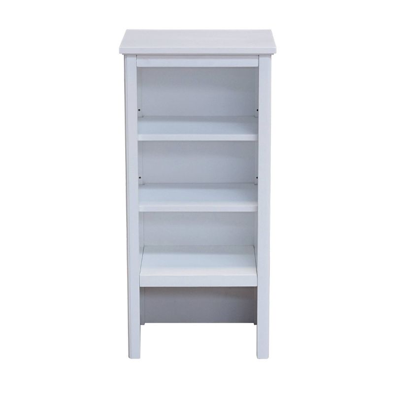 Dorset Bathroom Storage Tower with Open Upper Shelves, Lower Cabinet and Drawer - Alaterre Furniture, 3 of 7