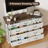 Vipbear rural-style drawer storage cabinet features drawers of different sizes for layered storage, suitable for both bedrooms and living rooms - 4 of 4