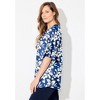 Catherines Women's Plus Size Flutter Sleeve Swing Top - 4 of 4