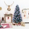 Tangkula 5/6/7 FT Flocked Christmas Tree Artificial Xmas Tree w/170/220/270 Branch Tips &Pine Needles - 4 of 4
