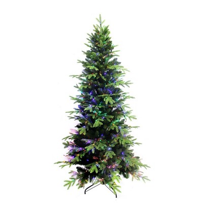 Kurt Adler 7-Foot Northern Light Tree with Fiber-Optics and Multi-Color LED Lights