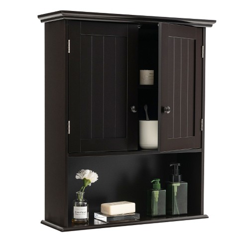 Mirrored medicine cabinet with towel bar hot sale