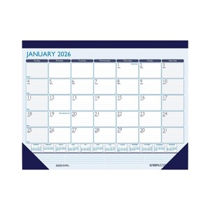 2026 House of Doolittle Contempo 22" x 17" Monthly Desk Pad Calendar Blue (151-26) - 1 of 1