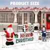 Syemin Inflatable Holiday Decorations 9.8 FT Christmas Inflatable Decoration Inflatable Santa Claus Funny Blow Up Yard Decor, White, 98.4"*16.4"*50" - 2 of 4