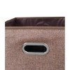 BirdRock Home Single Linen Laundry Hamper with Lid and Removable Liner - Brown - 3 of 4