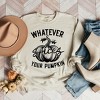 Simply Sage Market Women's Graphic Sweatshirt Retro Whatever Spices Your Pumpkin - 2 of 2