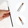 Unique Bargains Eyeliner Lip Makeup Brushes and Sets Black 3 Pcs - 4 of 4