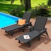 WestinTrends Adirondack Outdoor Chaise Lounge for Patio Garden Poolside (Set of 2) - 2 of 4