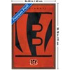 Trends International NFL Cincinnati Bengals - Logo 25 Framed Wall Poster Prints - 3 of 4
