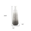 HomeRoots 24" Gray And White Ombre Metal Table Vase - 3 of 4