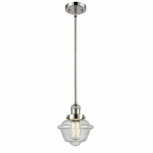 Oxford - 1 Light Stem Hung Mini Pendant In Traditional Style-8 Inches Tall and 7.5 Inches Wide - 1 of 1