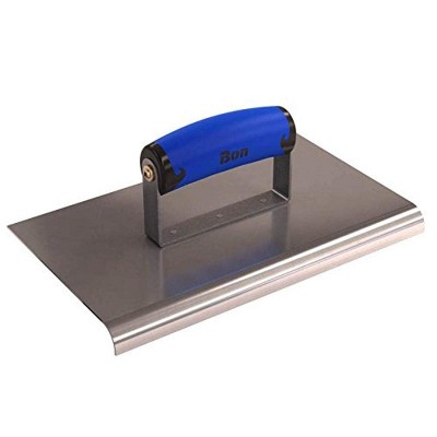 Bon Tool 62-463 Edger - Stainless Steel 10-inch X 6-inch - 1/2-inch Radius X 5/8-inch Lip Comfort Grip Handle