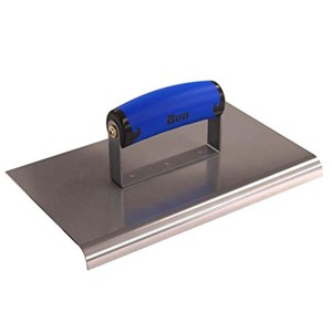 Bon Tool 62-463 Edger - Stainless Steel 10-inch X 6-inch - 1/2-inch Radius X 5/8-inch Lip Comfort Grip Handle - 1 of 2