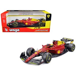 Ferrari F1-75 #16 Leclerc "Giallo Modena" 2nd Place F1 Italian GP (2022) "Formula Racing" 1/18 Diecast Model Car by Bburago - 1 of 3