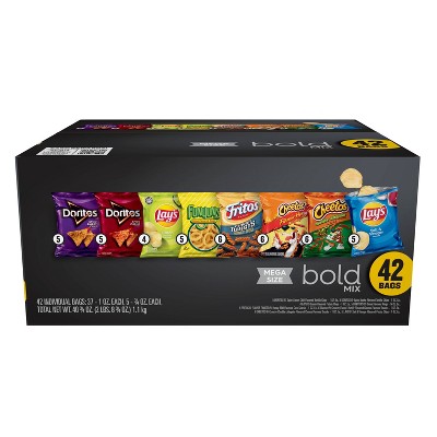 Frito-Lay Bold Mix Snacks Mega Size Variety Pack - 42oz/42ct