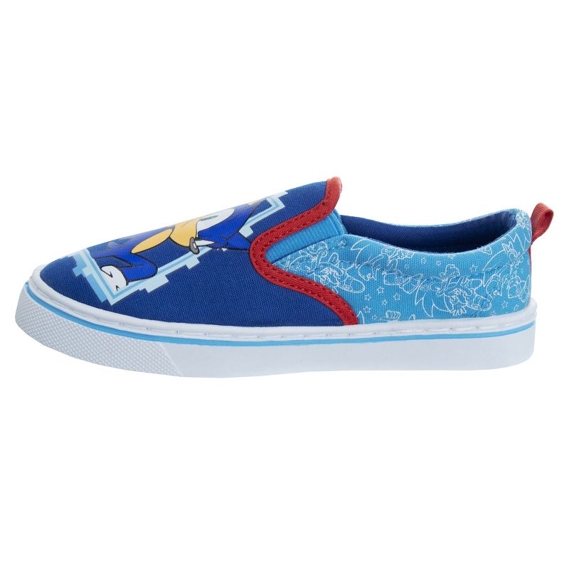 Sonic the Hedgehog Boys Slip On Canvas Sneakers (Little Kids), 3 of 9