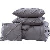 The Nesting Company Spruce Pinch Pleat Bedding Collection 4 Piece Comforter Set 2 Pillow Shams, & 1 Decorative Pillow - 2 of 4